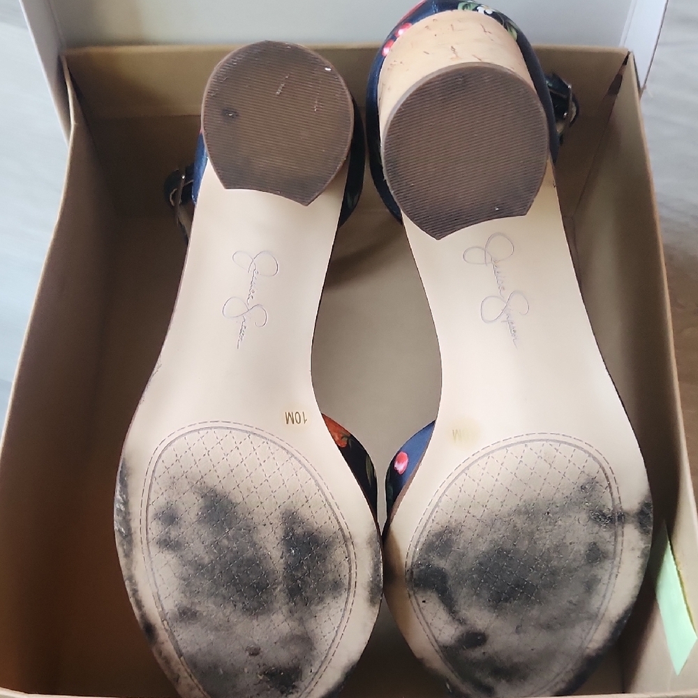 Jessica Simpson Black Cherry Pattern Heels - image 6